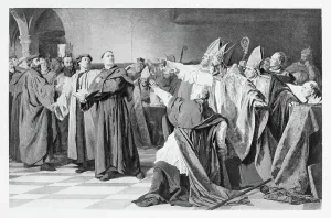 Martin Luther Prints: Martin Luther Engraving Print 1894