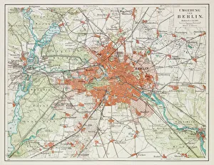 Maps Gallery: Map of Berlin 1895