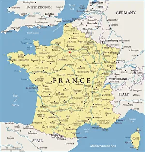 Map of France - Vector