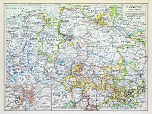 Maps Gallery: Map of Hannover 1895