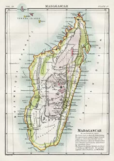 Maps Collection: Map of Madagascar 1883