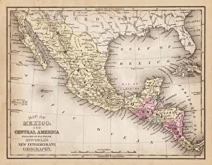 Map of Mexico and central america 1881 Map of Mexico and central america 1881