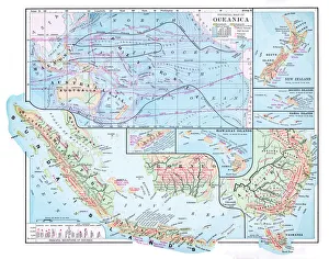 Map of Oceania 1877 Map of Oceania 1877