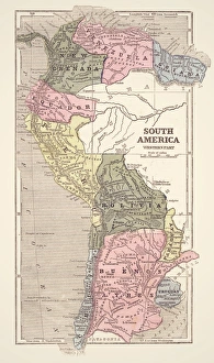 Map of South America 1855 Map of South America 1855