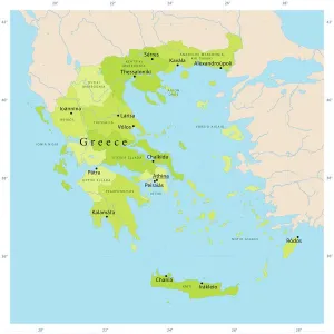 Prints of Highly detailed vector map of the Hellenic Republic (Greece). File was created on June 27, 2011. The colors in the.eps-file are ready for print (CMYK). Included files: EPS (v8) and Hi-Res JPG Map Prints: Greece Vector Map Highly Detailed CMYK Print Ready