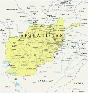Afghanistan Reference Map Print - South-Central Asia Details