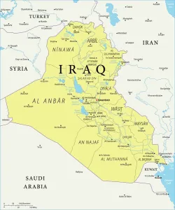 Prints of Map Prints: Iraq Reference Map Print - Fine Art Storehouse