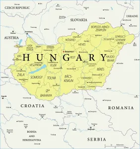 Hungary Vector Map Print - Reference Illustration