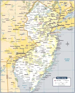 Custom Map Artwork Prints: Reference Maps