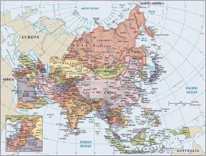 Wall Decor Maps Prints: Reference Maps