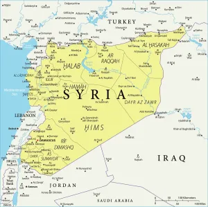Prints of Map Prints: Syria Reference Map Print - Fine Art Storehouse