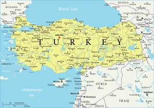 Turkey Reference Map Print 966251888