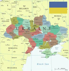 Prints of Ukraine Prints: Ukraine Reference Map Print (Reference Maps)