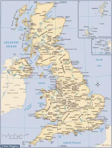 Map Prints: United Kingdom Country Map 2011 Print Reference