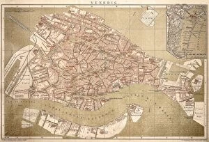 Venice, Italy Gallery: Map of Venice 1898