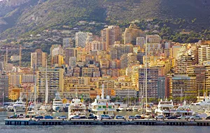 Marina and cityscape of Monte Carlo and Monaco Marina and cityscape of Monte Carlo and Monaco
