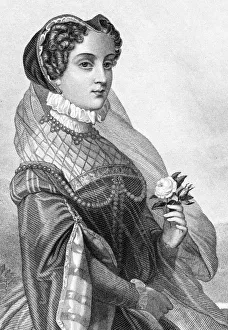 <b class=qtipBold><figcaption>Mary Queen Of Scots</figcaption></b><br>Engraving from 1885 featuring Mary Queen Of Scots. She lived from 1542 until 1587.<br><em>© traveler1116</em> Mary Queen Of Scots