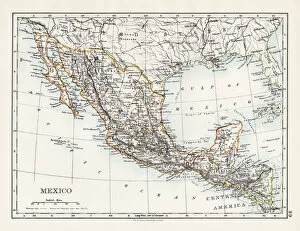 Maps Gallery: Mexico map 1897