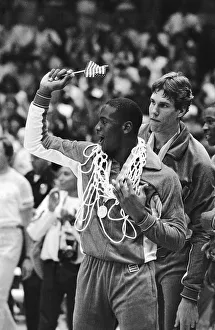 Michael Jordan Wearing Olympic Gold Medal Print Art Prints