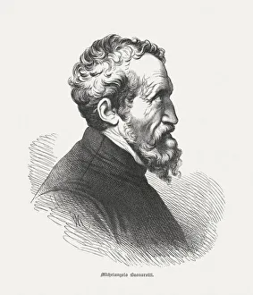 Michelangelo Buonarroti (Italian universal artist), published in 1878 Michelangelo Buonarroti (Italian universal artist), published in 1878
