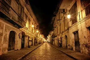 French Culture Gallery: Midnight at Calle Crisologo, Vigan City