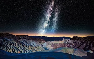 Milky Way Gallery: The Milky Way over Zabriskie Point, Death Valley