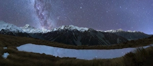 Milkyway and stars above the skies of mount cook Milkyway and stars above the skies of mount cook
