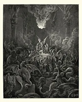 Art/gustave dore 1832 1883/miltons paradise lost dreadful din Art/gustave dore 1832 1883/miltons paradise lost dreadful din