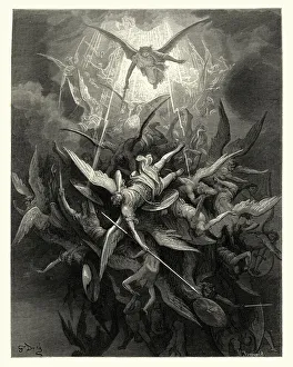 Milton's Paradise Lost - Gustave Dore - Almightly Power Milton's Paradise Lost - Gustave Dore - Almightly Power