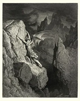 Milton's Paradise Lost - Gustave Dore pursues his way Milton's Paradise Lost - Gustave Dore pursues his way