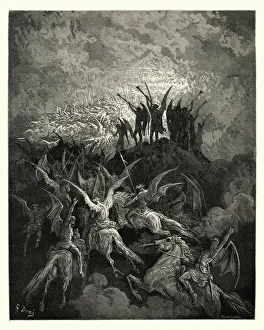 Milton's Paradise Lost - Gustave Dore - Their summons called Milton's Paradise Lost - Gustave Dore - Their summons called