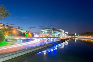 Modern building of Ministry of Justice and the Civil Registry Agency near the Kura River Modern building of Ministry of Justice and the Civil Registry Agency near the Kura River