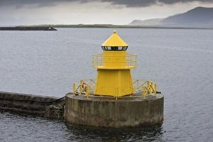 Mole, harbour entrance, port of Reykjavik, Iceland Mole, harbour entrance, port of Reykjavik, Iceland