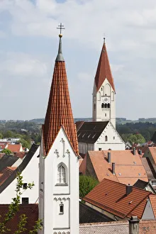 Monastery church, behind the parish church of St. Martin, Kaufbeuren, Ostallgaeu, Allgaeu Monastery church, behind the parish church of St. Martin, Kaufbeuren, Ostallgaeu, Allgaeu