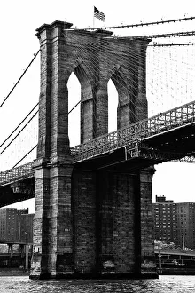 Monochrome Brooklyn Bridge, New York City Monochrome Brooklyn Bridge, New York City