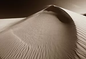 Monochrome Sand dunes near Vigars Well, Mungo National Park, Australia