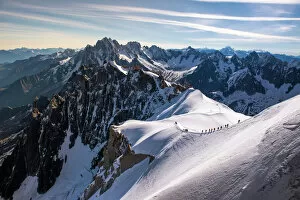 Images Dated 3rd July 2014: Mont Blanc massif view from Aiguille du Midi