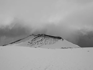 Monte Escriva in Black and White, Mount Etna Italy Monte Escriva in Black and White, Mount Etna Italy