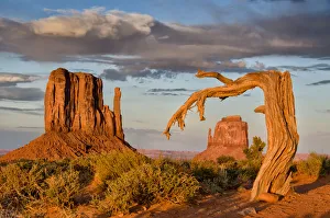 <b class=qtipBold><figcaption>Monument Valley Arizona</figcaption></b><br>Monument Valley, Arizona, Monument Valley Tribal Park, erosion, wind, outdoors, adventure, landscape, desert, East Mitten, West Mitten, sunset,<br><em>© ©Russ Burden</em> Monument Valley Arizona
