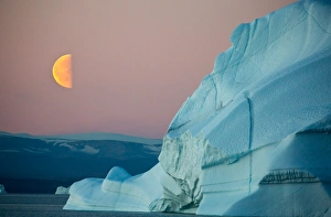 <b class=qtipBold><figcaption>Moonrise</figcaption></b><br>Beautiful moonrise over an iceberg in Greenland.<br><em>© Michael Baynes Photography</em> Moonrise
