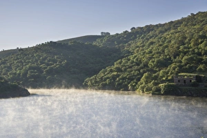Morning fog at the Alcantara Dam or Embalse de Jose Maria de Oriol-II Alcantara Morning fog at the Alcantara Dam or Embalse de Jose Maria de Oriol-II Alcantara