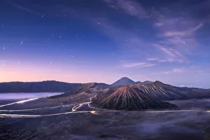 Mount Bromo, is an active volcano and part of the Tengger massif, in East Java, Indonesia Mount Bromo, is an active volcano and part of the Tengger massif, in East Java, Indonesia