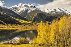 Mountain reflections in Crystal Lake, Rocky Mountain National Park, Colorado, USA Mountain reflections in Crystal Lake, Rocky Mountain National Park, Colorado, USA