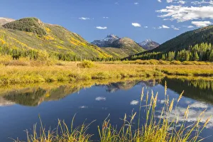 Mountain and river landscape, Uinta Mountains, Wasatch Cache National Forest, Utah, USA Mountain and river landscape, Uinta Mountains, Wasatch Cache National Forest, Utah, USA