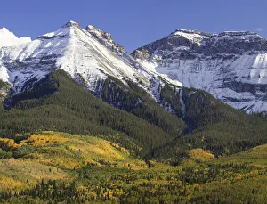 Mountain and valley landscape, San Juan Mountains, Colorado, USA Mountain and valley landscape, San Juan Mountains, Colorado, USA