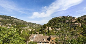 The mountain village of Deia, Serra de Tramuntana, Northwest Coast, Mallorca, Majorca The mountain village of Deia, Serra de Tramuntana, Northwest Coast, Mallorca, Majorca