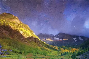 Maroon Lake Gallery: Mountains Reflected in Maroon Lake, Colorado