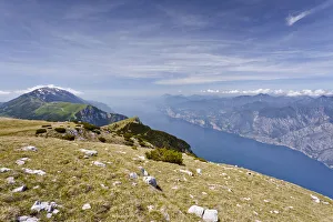 On Mt Altissimo, above Nago-Torbole, Lake Garda below, Mt Baldo in the back, Trentino On Mt Altissimo, above Nago-Torbole, Lake Garda below, Mt Baldo in the back, Trentino