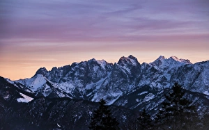 Mt Wilder Kaiser in Tyrol, from Mt Bruennstein, Bavarian Alps, Brunnstein, Oberaudorf, Bavaria, Germany Mt Wilder Kaiser in Tyrol, from Mt Bruennstein, Bavarian Alps, Brunnstein, Oberaudorf, Bavaria, Germany