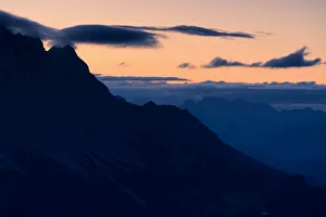 Mt Zugspitze in the morning light, Berwang, Lechtal Valley, Reutte District, Tyrol Mt Zugspitze in the morning light, Berwang, Lechtal Valley, Reutte District, Tyrol